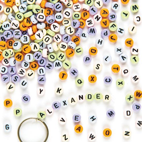 Image of Mini Alphabet Craft Beads (pack Of 400)