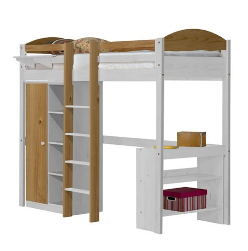 Image of Maximus High Sleeper Set 1 Central Ladder White And Antique