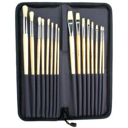 Image of 16 Piece Oil/acrylic Brush Set