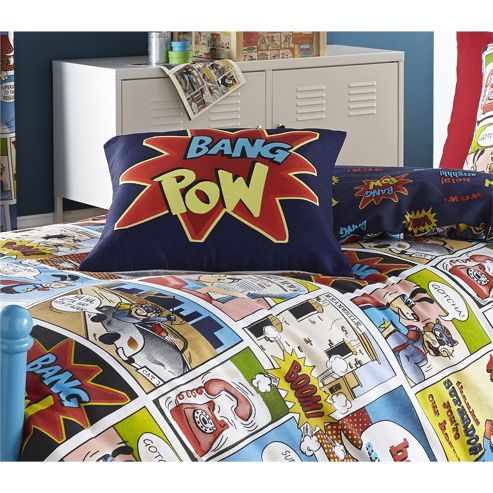 Image of Catherine Lansfield Home Comic Strip Multi Coloured Cushion Cover