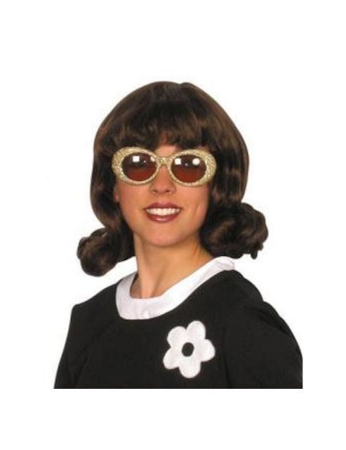 Image of Brown 60s Flick Wig