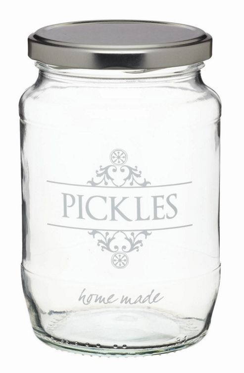 Image of Kitchencraft Home Made 907ml Decorated 'pickles' Preserving Jar Loose