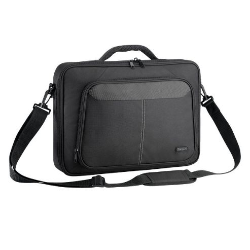 Image of Targus Intellect+ Canvas Sleeves Clamshell Style (black) For 15.6 Inch Laptops