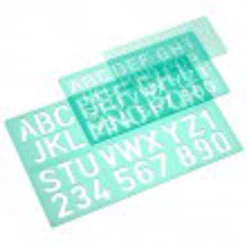Image of Linex Budget Lettering Stencil Set - 10, 20, 30mm