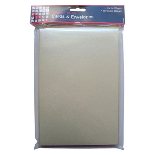Image of A5 Pearl Cream Card & Envelopes 10 Pack