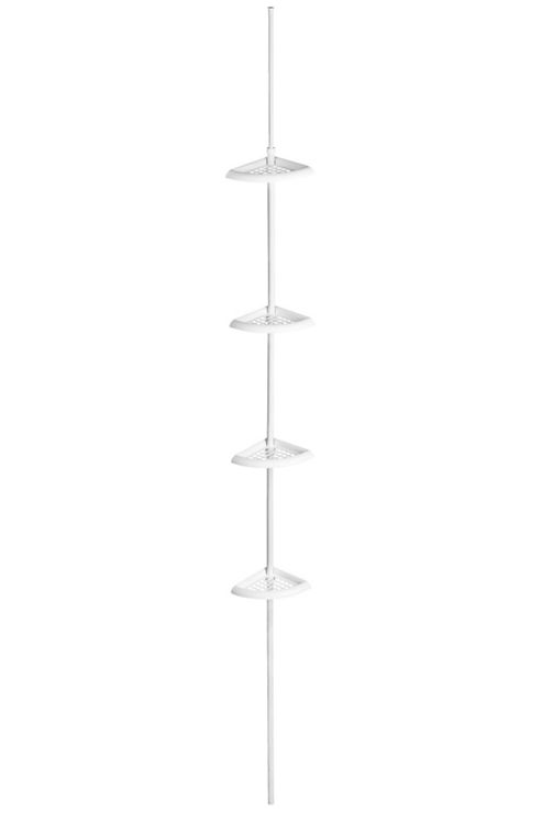 Image of Premier Housewares Corner Bathroom Shelves - White