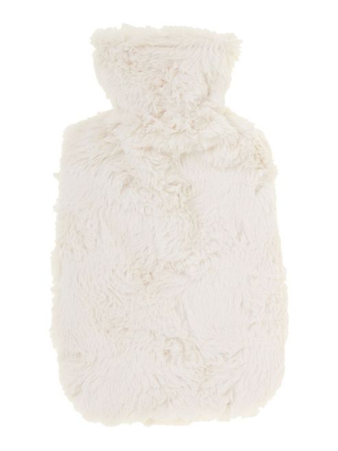 Image of Linea Cream Fur Hot Water Bottle
