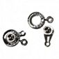 Push Button Clasps - Silver - 5 Pack