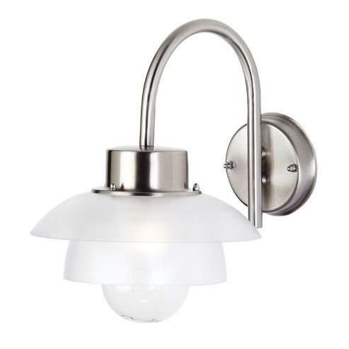 Image of Endon Lighting 1 Light Outdoor Wall Bracket - Stainless Steel