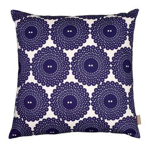 Image of Graduate Collection Button Print Cushion - Navy