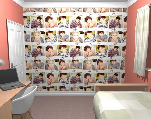 Image of 1wall One Direction Collage Wall Mural