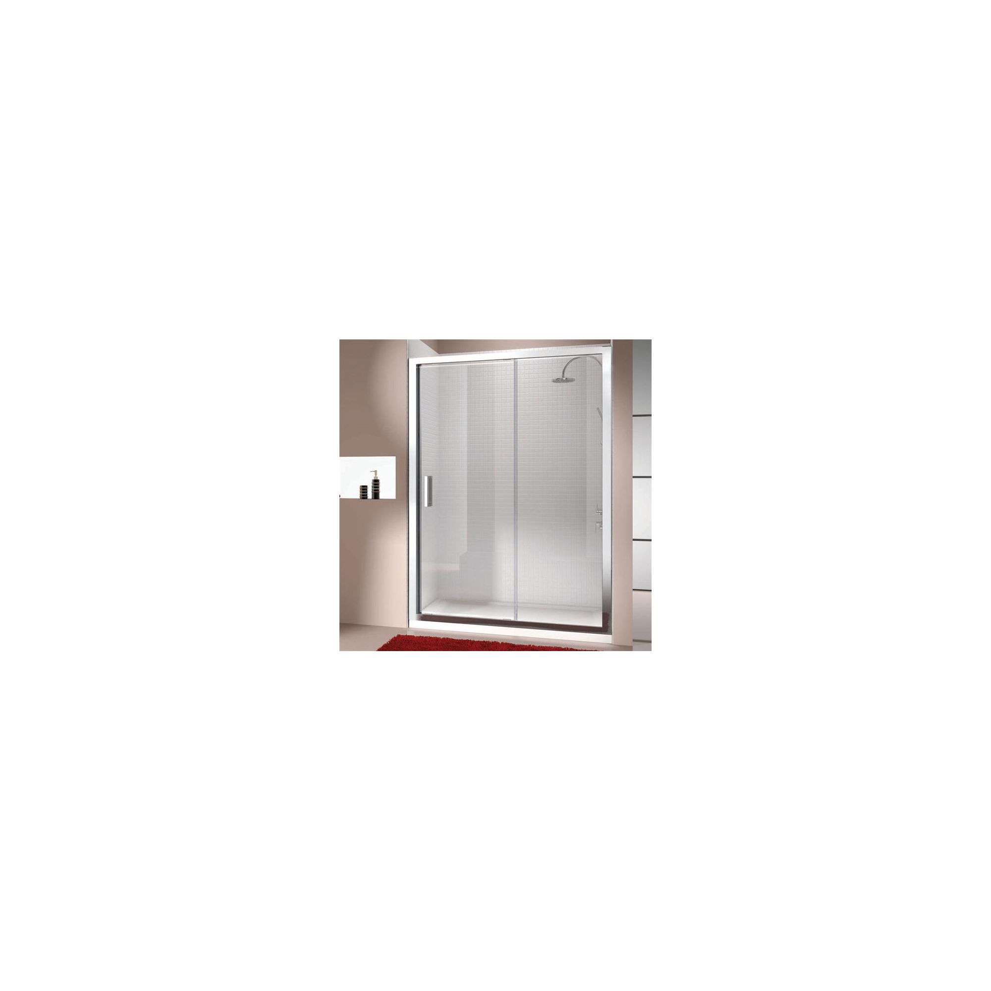 Merlyn Vivid Eight Sliding Door Alcove Shower Enclosure, 1400mm x 900mm, Low Profile Tray, 8mm Glass at Tesco Direct