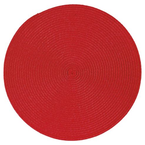 Image of Tesco Woven Red Placemats, 2 Pack