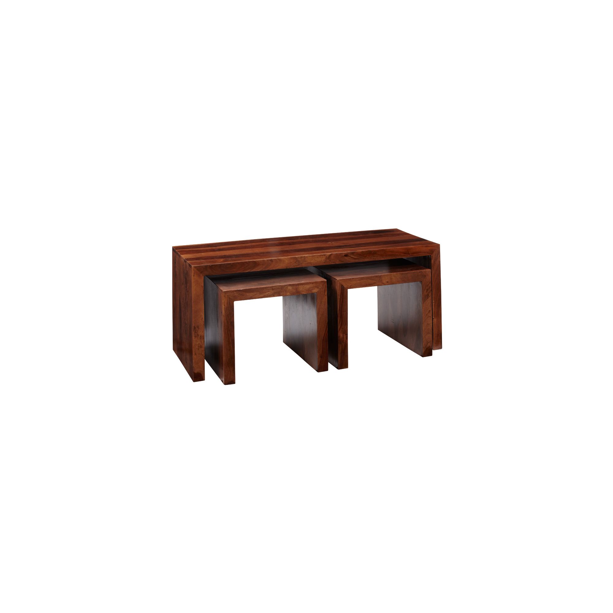 Indian Hub Cube Sheesham Long John Coffee Table at Tescos Direct