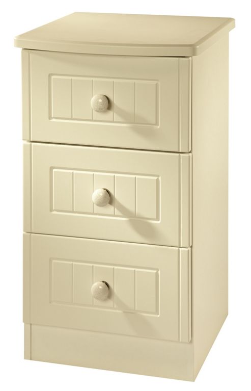 Image of Welcome Furniture Coniston 2 Drawer Bedside Chest - Cream