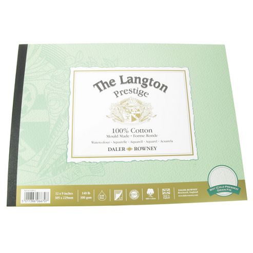 Image of Daler Langton Prestige Watercolour Cp Pad 12 X 9