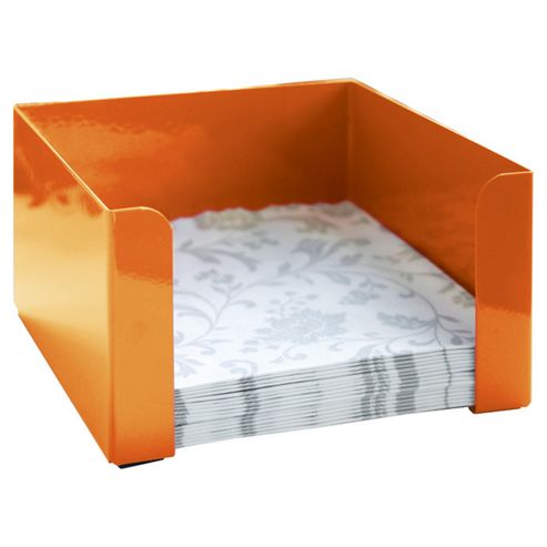 Image of Steel Function Torino Napkin Holder In Orange