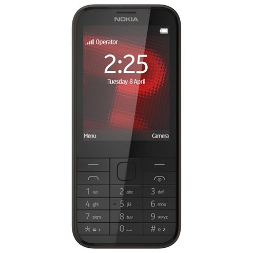 Image of Tesco Mobile Nokia 225 Black