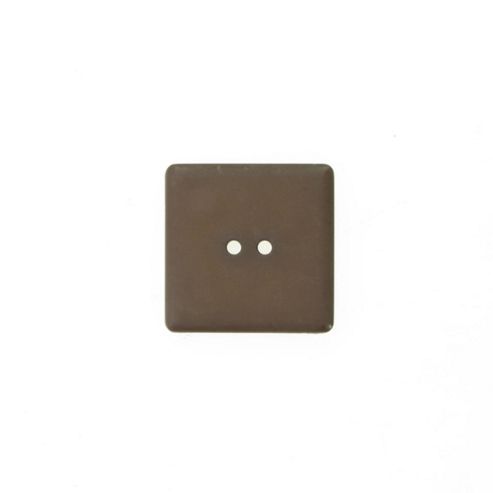 Image of Buttons 25mm - Brown Square 2 Hole
