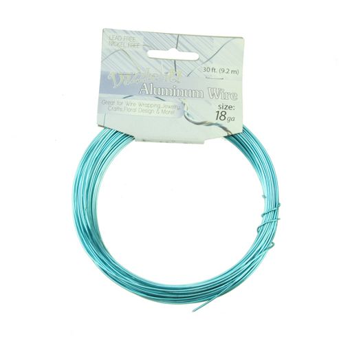 Image of Aluminium Wire 1.2mm Turquoise