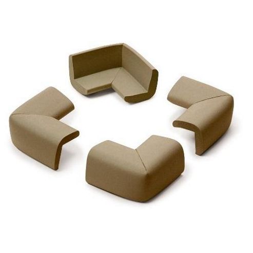Image of Prince Lionheart Jumbo Corner Guards Pack Of 4 Chocolate