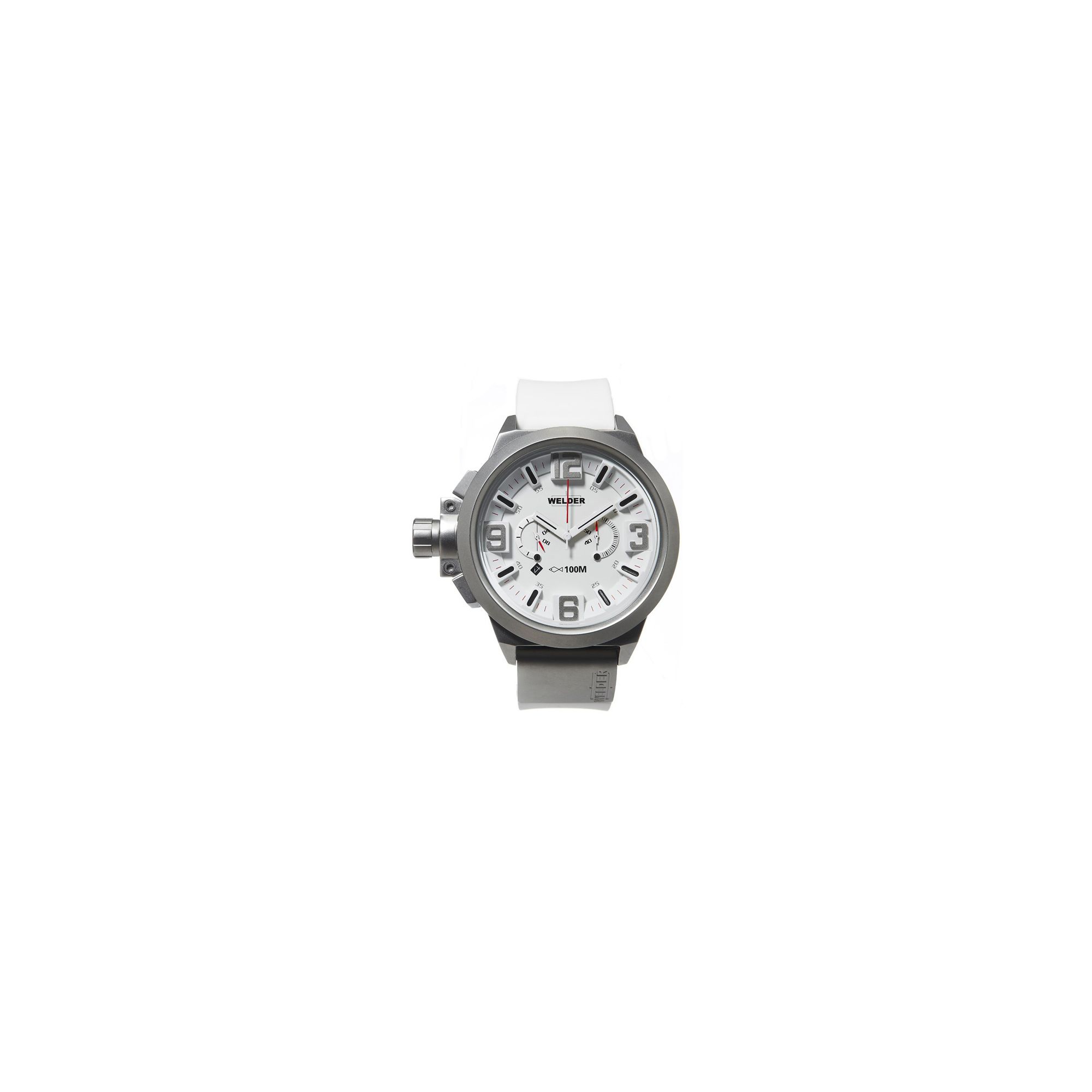 Welder Gents White Dial White Rubber Strap Watch K22-900 at Tesco Direct