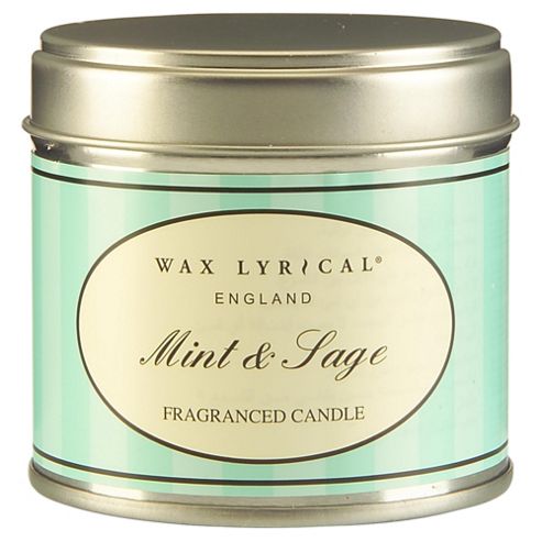Image of Wax Lyrical Wild Mint And Sage Filled Tin Candle