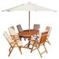 Salcombe 6/8 Seat Extenable, Parasol & Seat Cushions