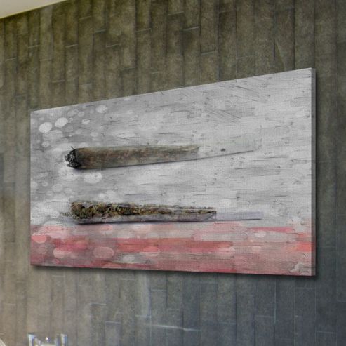 Image of Parvez Taj Two J's Canvas Wall Art - 61 Cm H X 91 Cm W X 5 Cm D