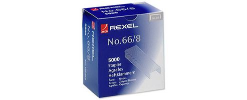 Image of Rexel Staples No66/8 8mm Pack Of 5000 06065