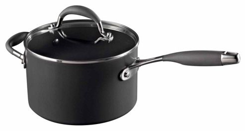 Image of Raymond Blanc 20cm Hard Anodized Aluminium Saucepan