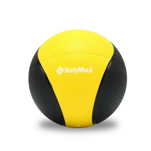 Image of Bodymax Medicine Ball - Black/yellow 4kg