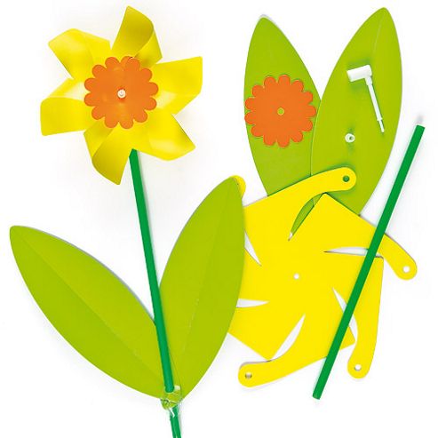 Image of Daffodil Windmill Craft Kits (pack Of 6)