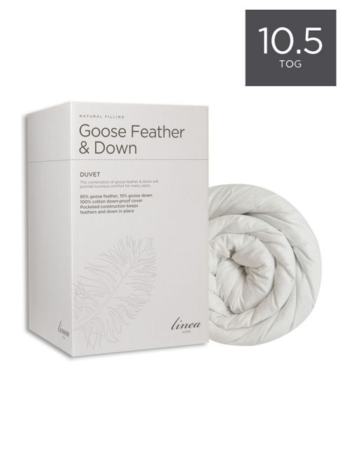 Image of Linea Goose Feather And Down 10.5 Tog Double Duvet