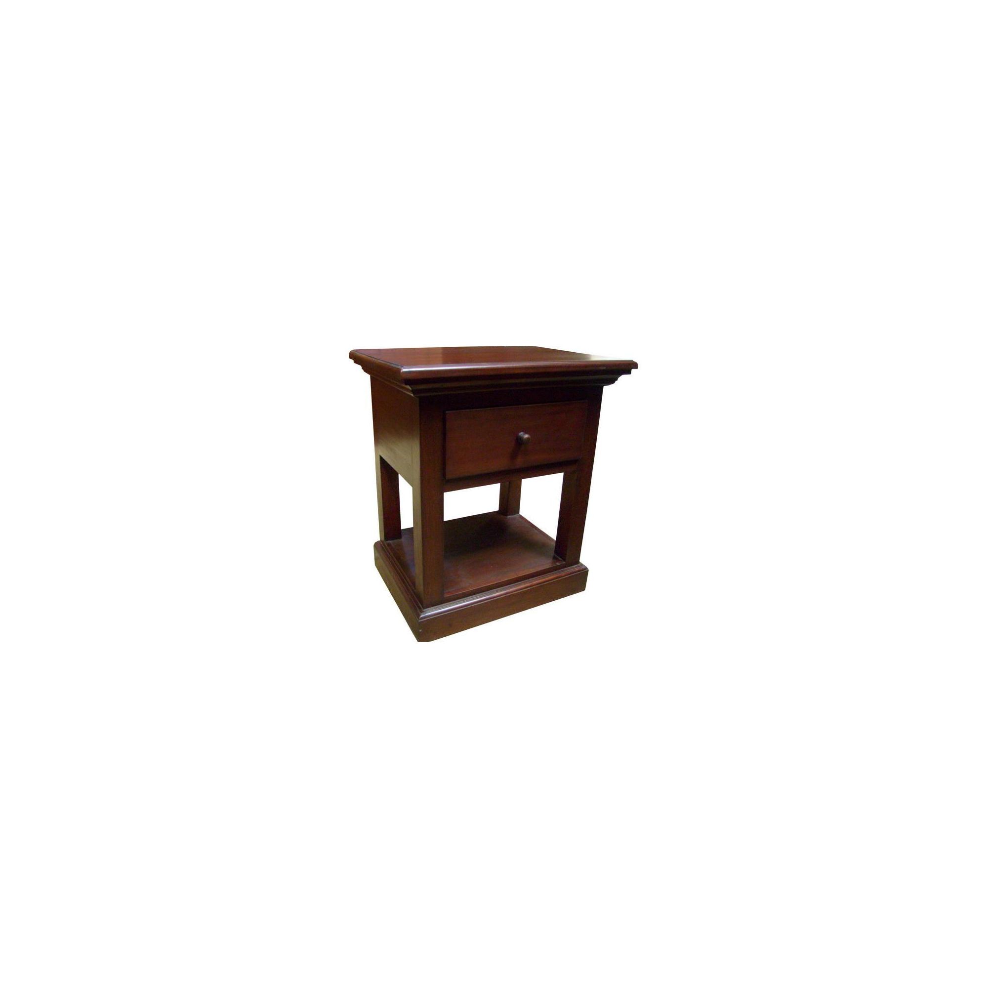 Lock stock and barrel Mahogany Corniche 1 Drawer Lamp Table in Mahogany at Tesco Direct