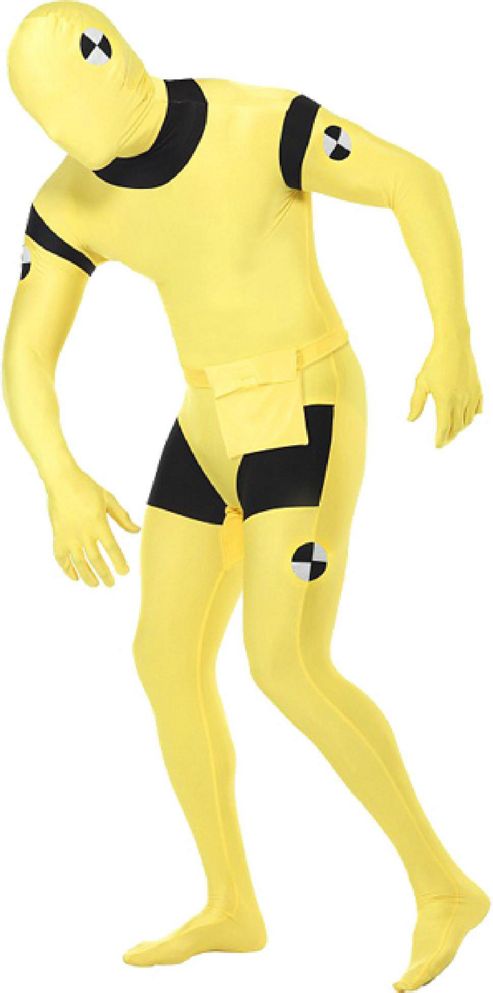 Image of Crash Test Dummy Bodysuit - Adult Costume Size: 42-44