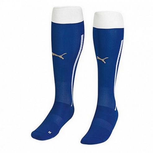 Image of 2014-15 Italy Home Puma Football Socks (blue) - Kids - Blue