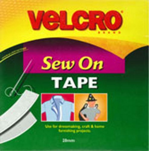 Image of Velcro Sew N Sew 20mm - White