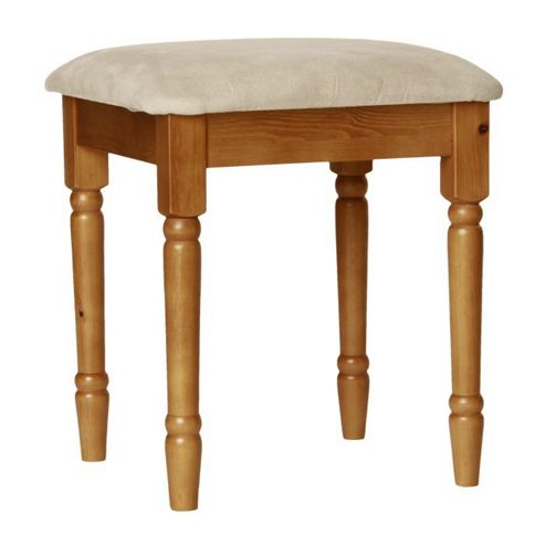 Image of Altruna Scandinavian Dressing Table Stool - Pine