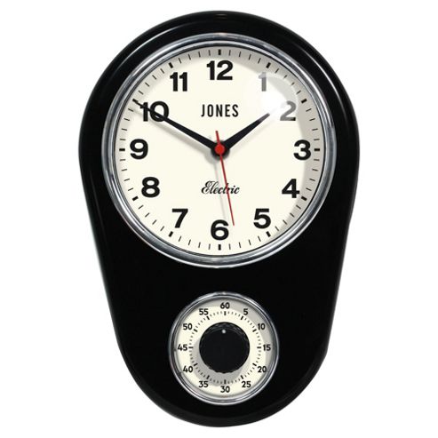 Image of Jones & Co Kitchen Timer Clock Black
