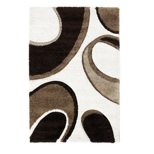 Image of Oriental Carpets & Rugs Fashion Carving 7648 Ivory/brown Rug - 120cm X 170cm
