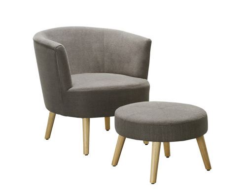 Image of Flynn Occasional Armchair Grey Fabric