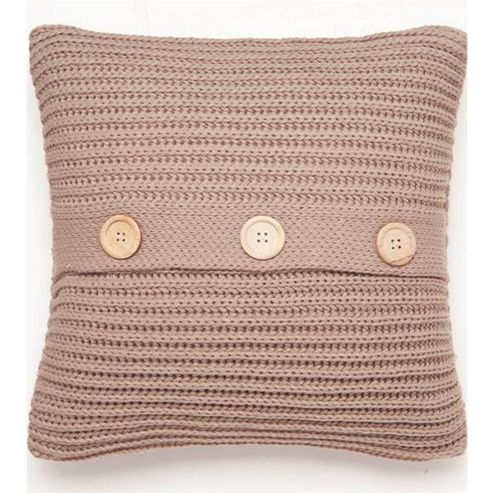 Image of Catherine Lansfield Home Chunky Knit Cushion Cover (45x45cm) - Natural