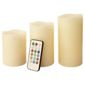 Frostfire 3 Colour Changing non drip wax candles with vanilla scent and RC and timer 6014