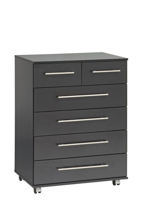 Image of Ideal Furniture Bobby 6 Drawer Chest - Oak