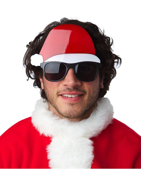 Image of Glasses With Santa Hat