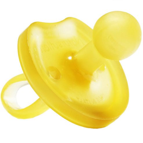 Image of Natursutten Butterfly Natural Rubber Soother Rounded 12 Mths +