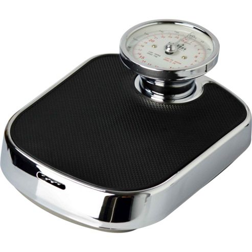 Image of Traditional Chrome Bathroom Weighing Scales - 160kg / 25st