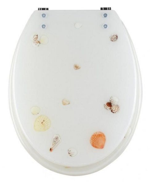 Image of Sanwood Sands Toilet Seat In Transparent
