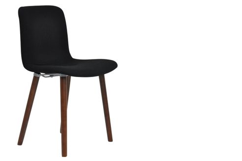 Image of Porto Dining Office Chair Black Dark Leg